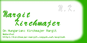 margit kirchmajer business card